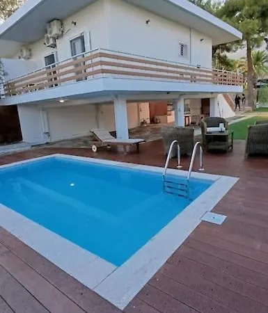 House With A Pool, 2' From The Beach Kinetta  Exterior photo